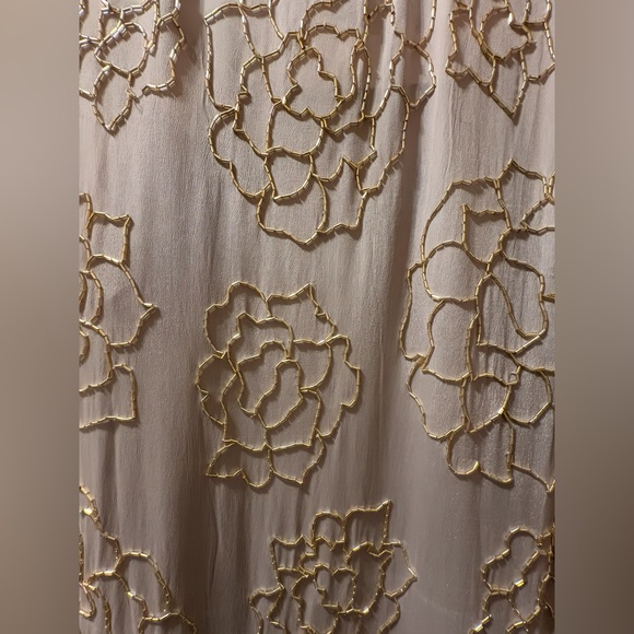 Monique Leshman Silver Gray Beaded Mini Dress Size Large NWT - Picture 7 of 14